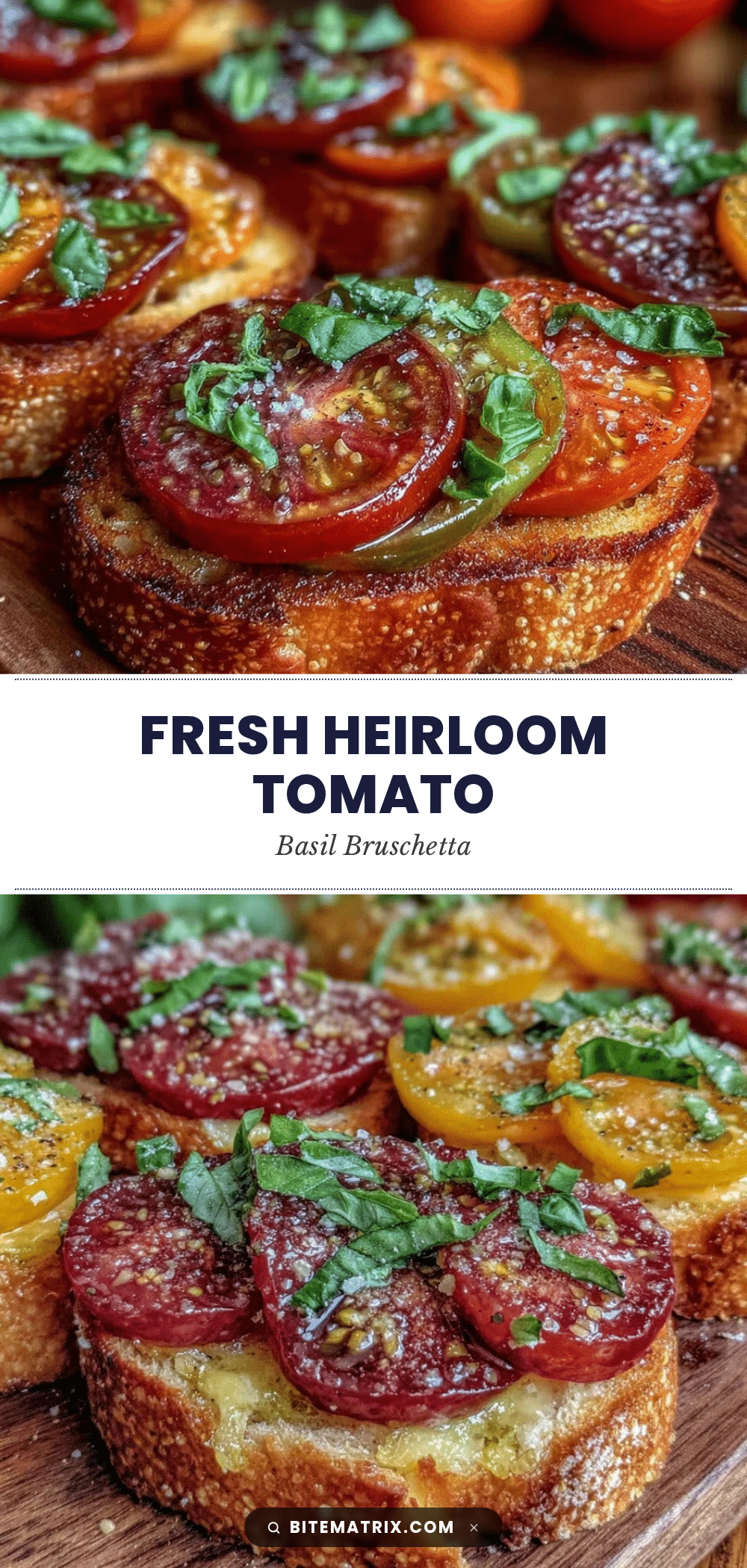 fresh heirloom tomato bruschetta recipe