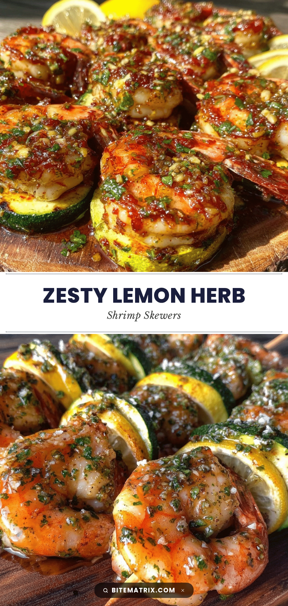 fresh lemon herb shrimp skewers recipe