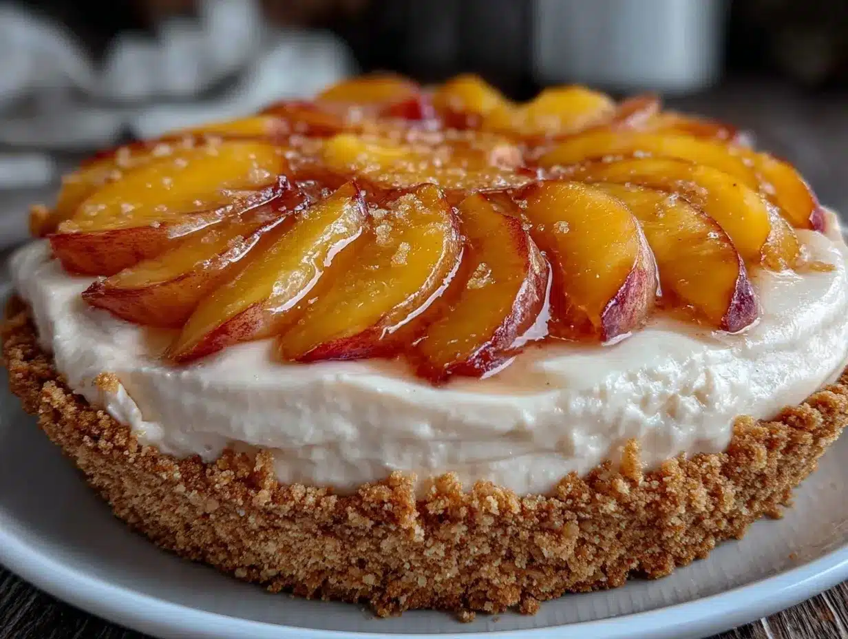 fresh peach cream cheese pie preparation steps