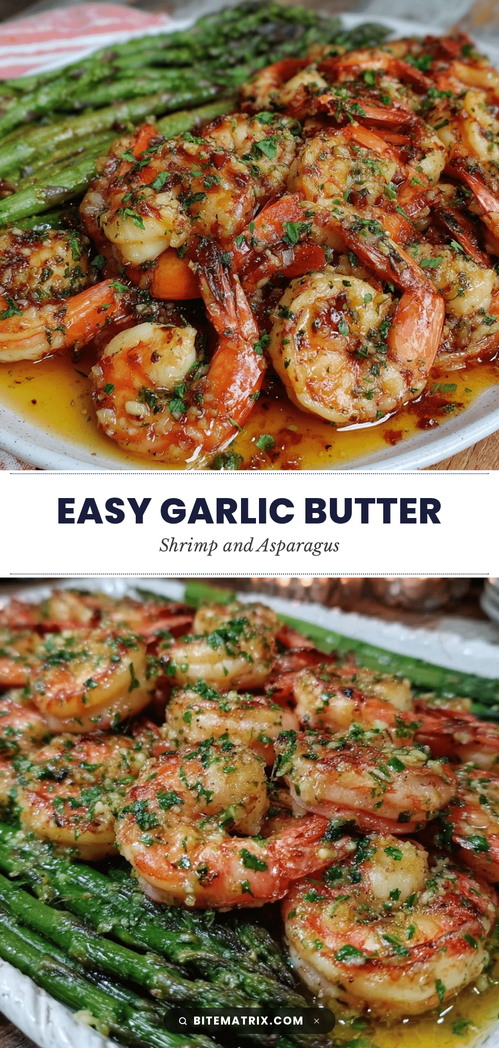 garlic butter shrimp and asparagus sheet pan meal recipe