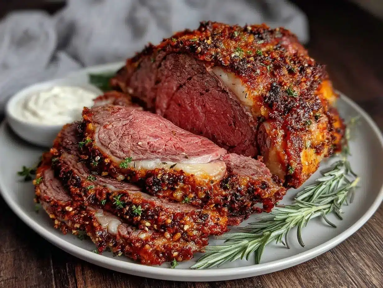 garlic herb prime rib preparation steps