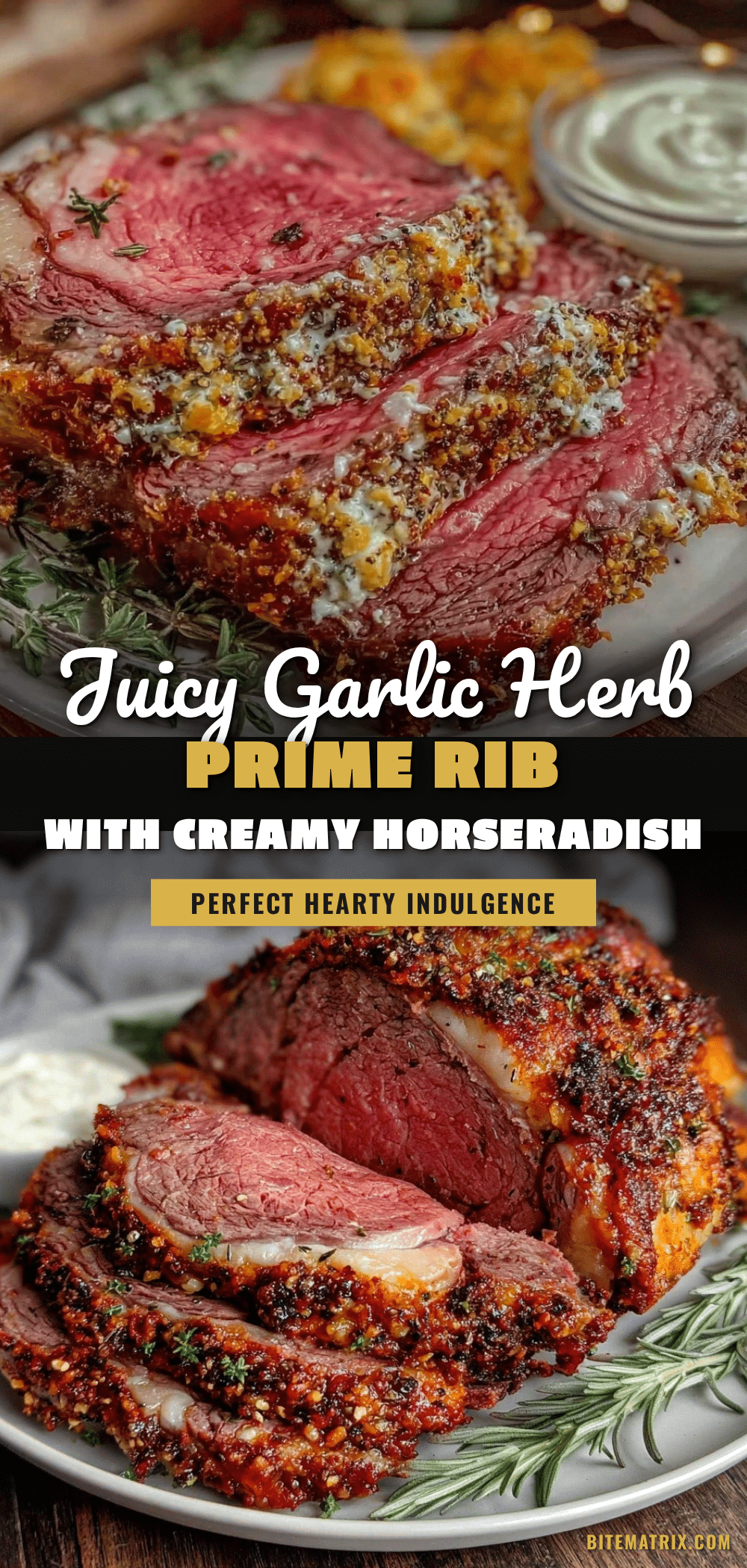 garlic herb prime rib recipe