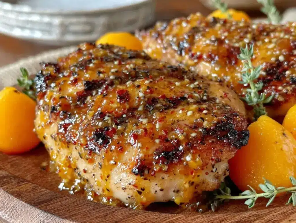 grilled apricot chicken - featured image