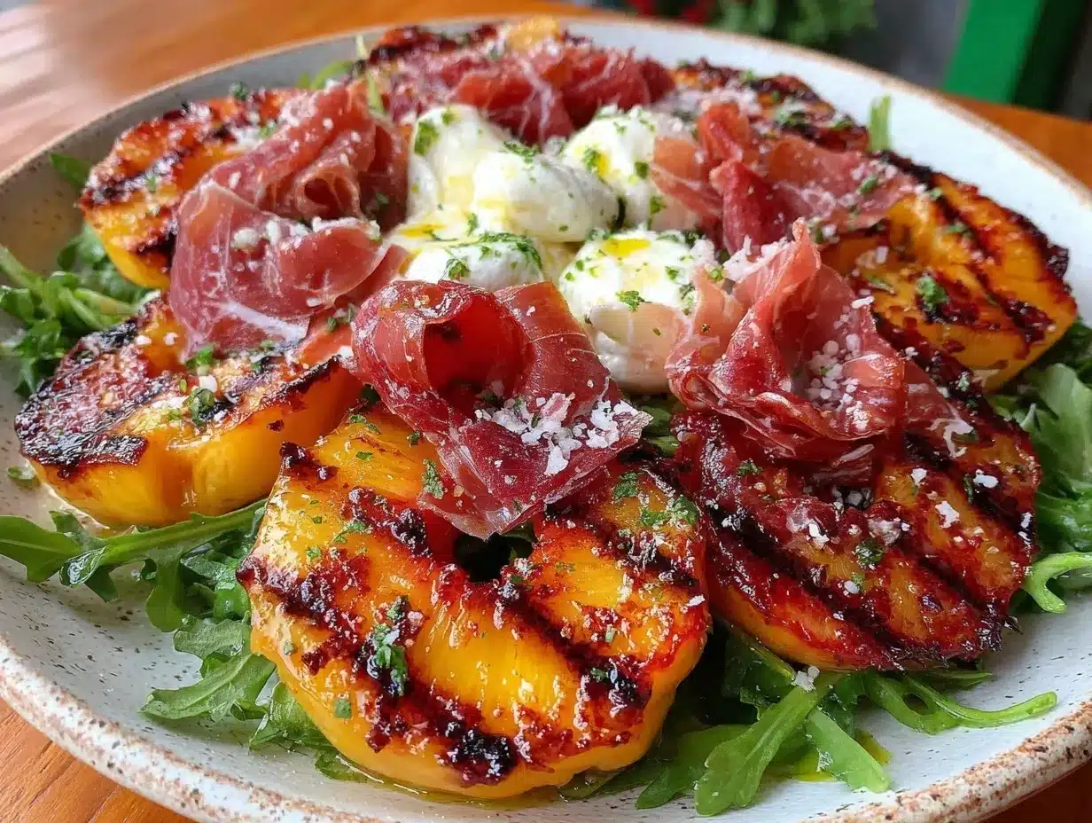 grilled nectarine salad preparation steps