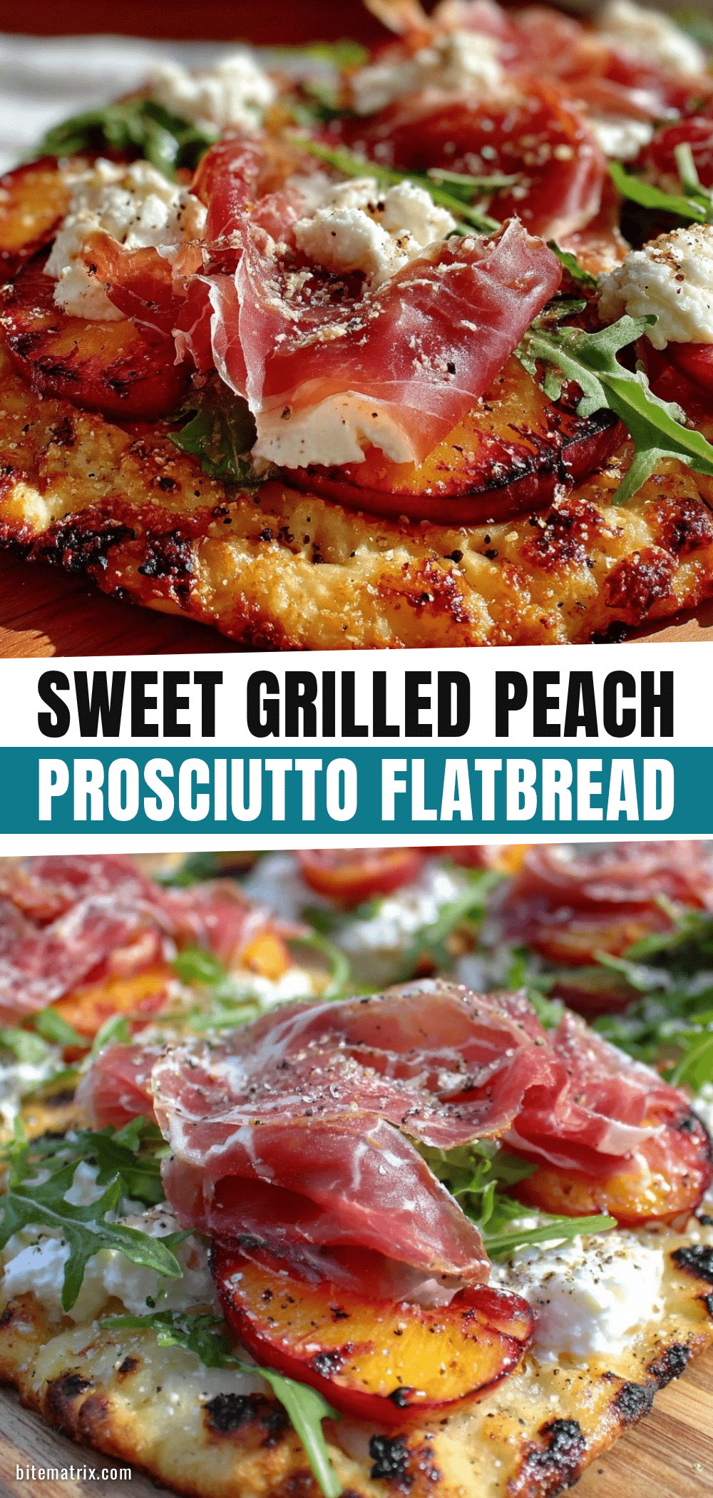 grilled peach and prosciutto flatbread pizza recipe