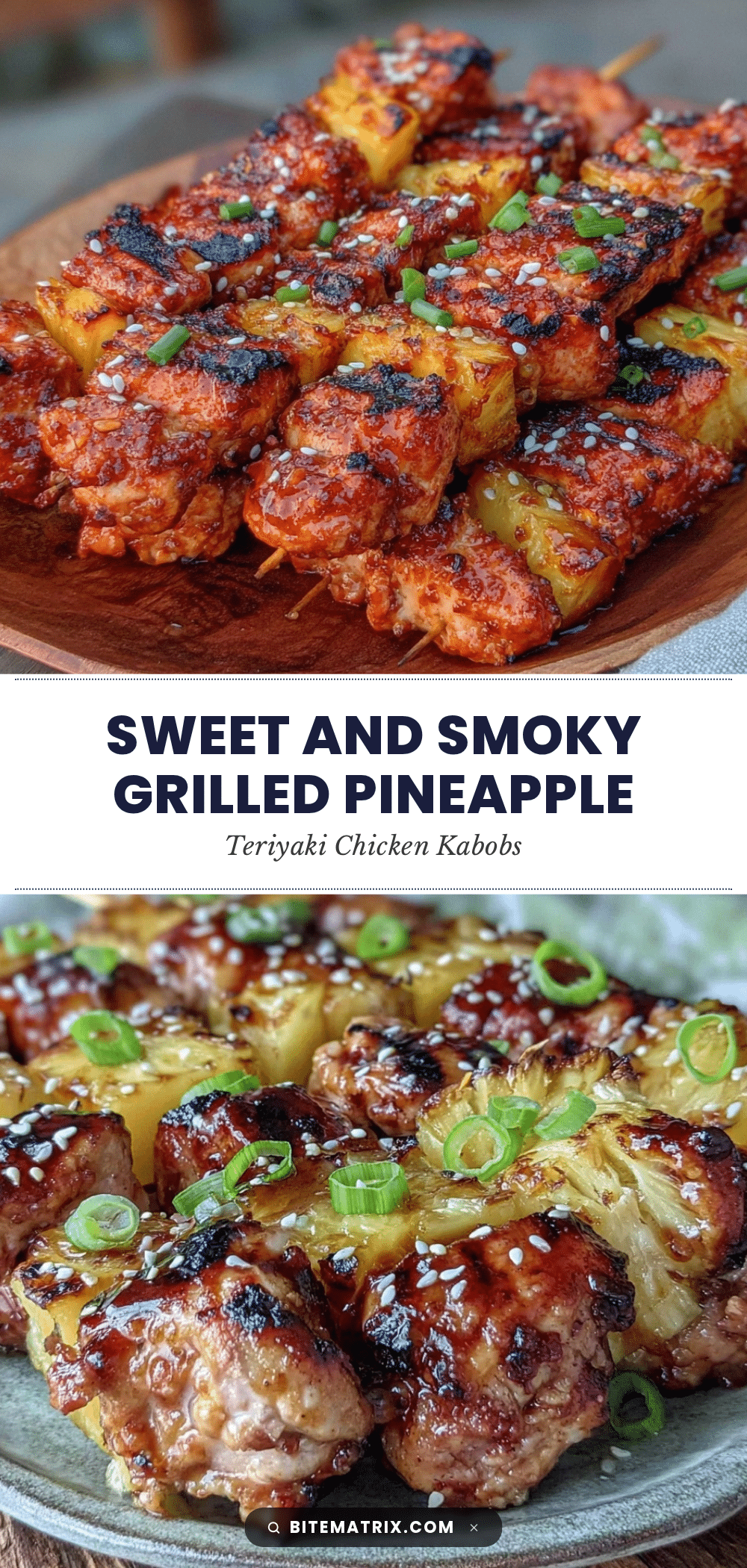 grilled pineapple teriyaki chicken kabobs recipe