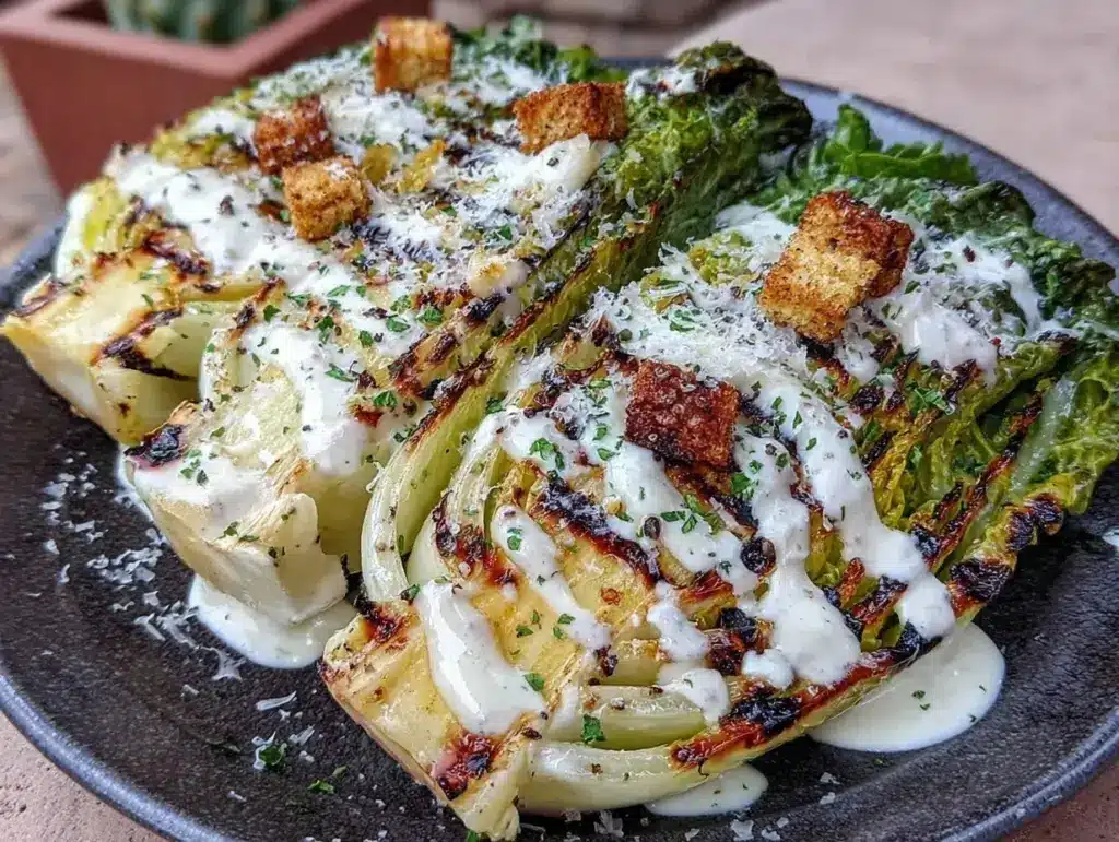 grilled romaine Caesar salad - featured image