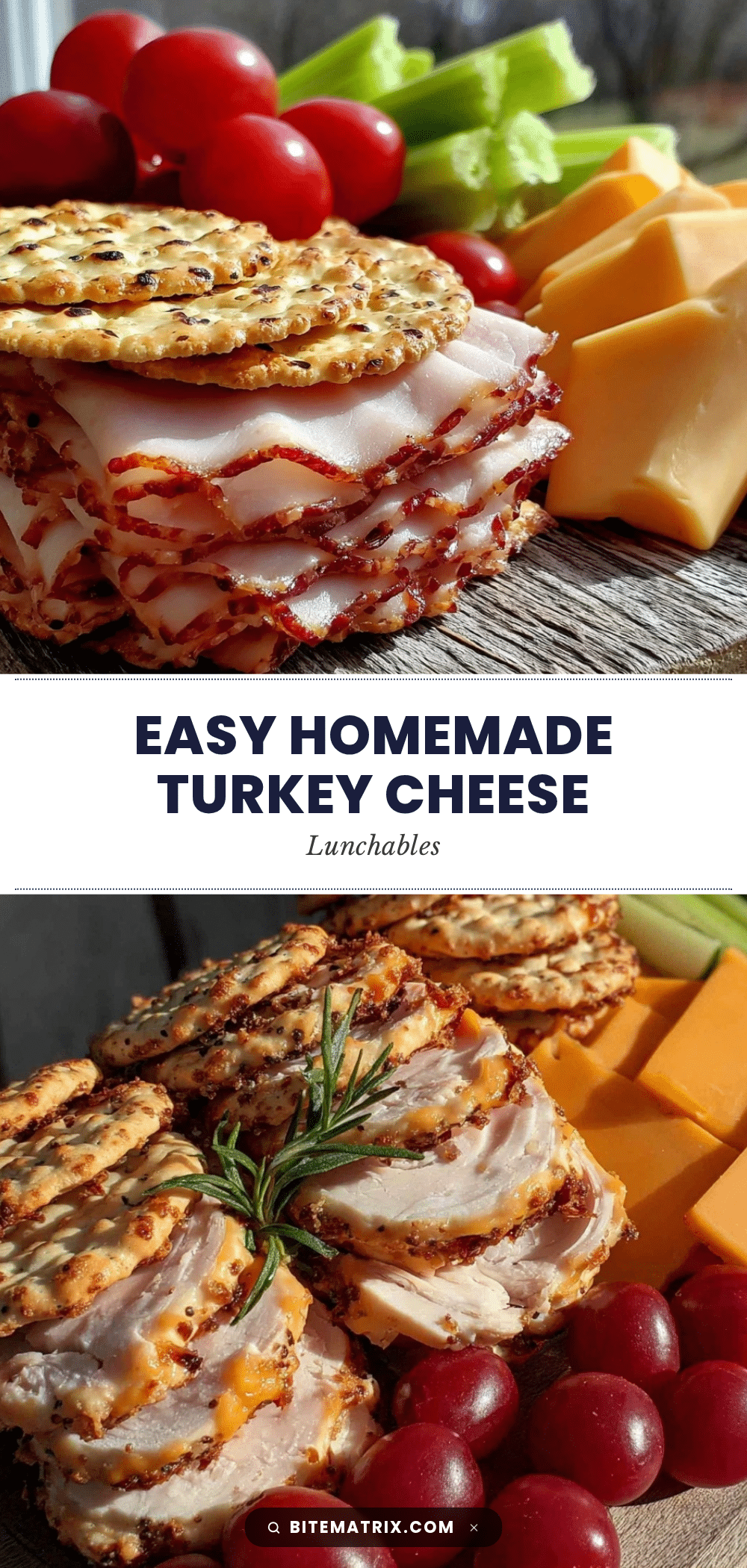 homemade turkey and cheese Lunchables recipe