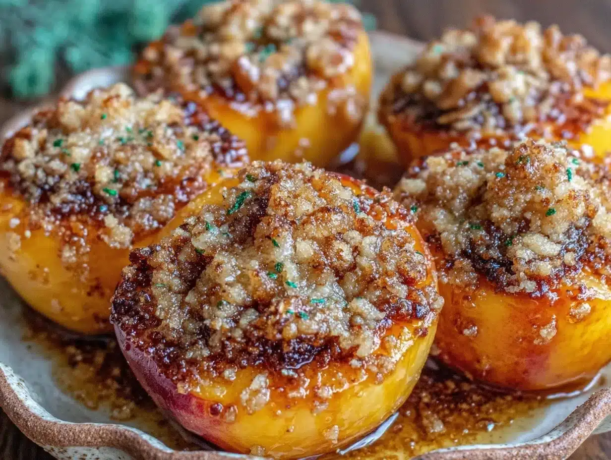 honey-baked peaches preparation steps