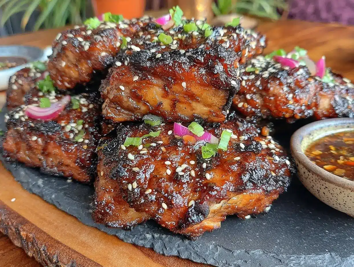 Korean BBQ short ribs preparation steps