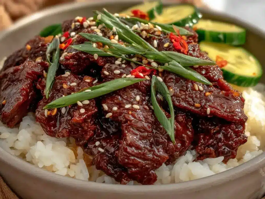 korean beef bowl - featured image