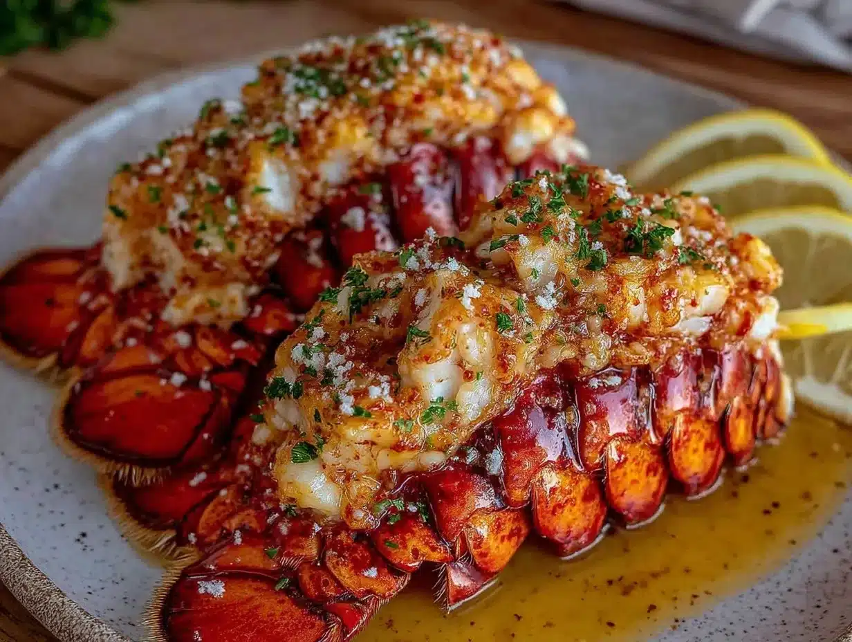 lemon garlic butter lobster tails preparation steps