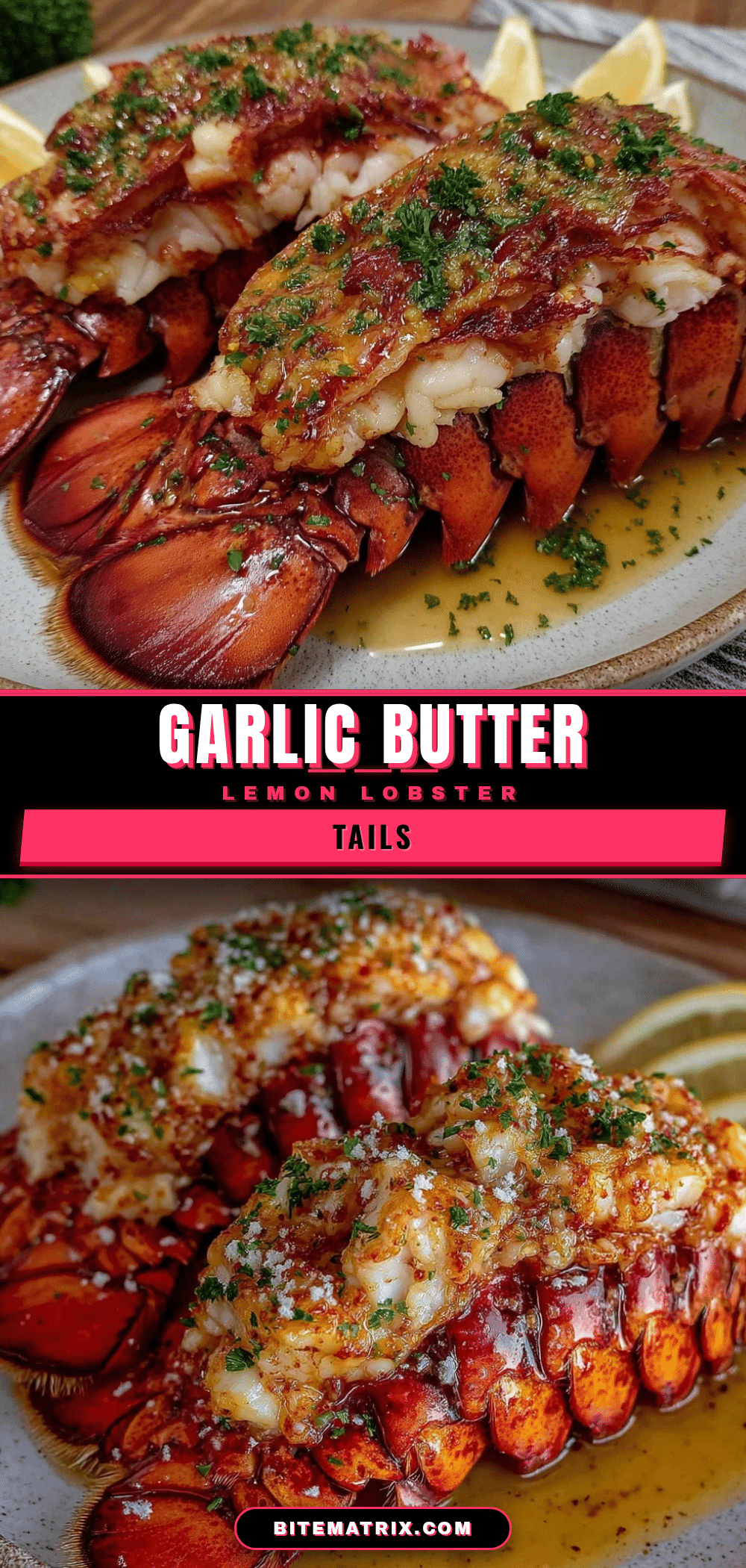 lemon garlic butter lobster tails recipe
