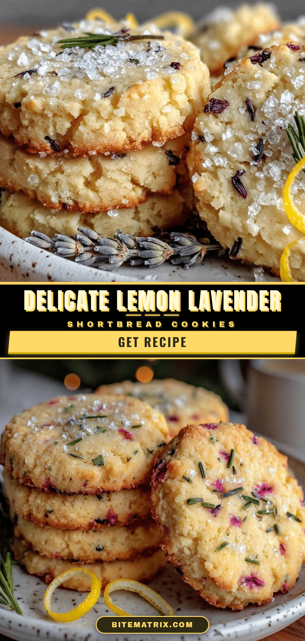 lemon lavender shortbread cookies recipe