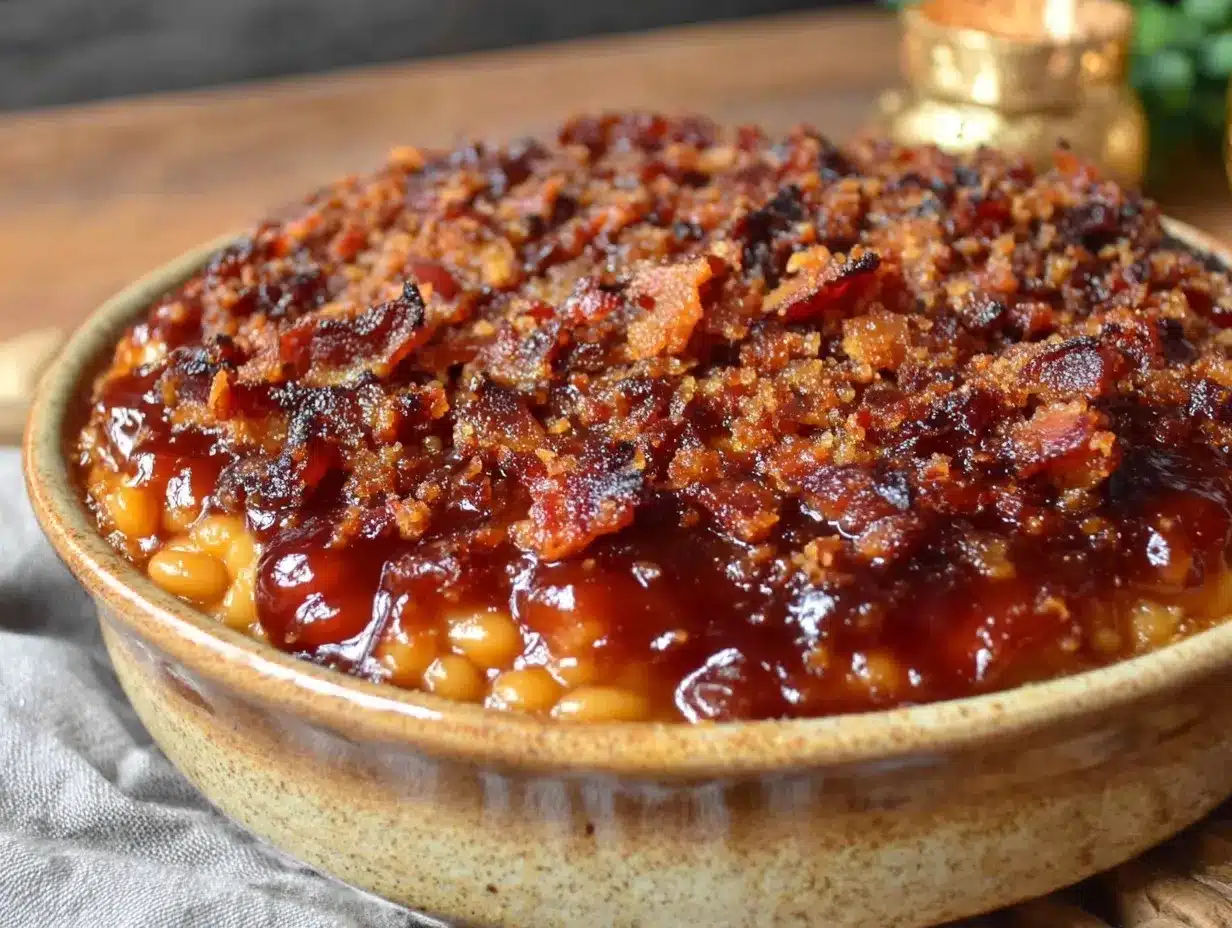 loaded baked bean casserole preparation steps