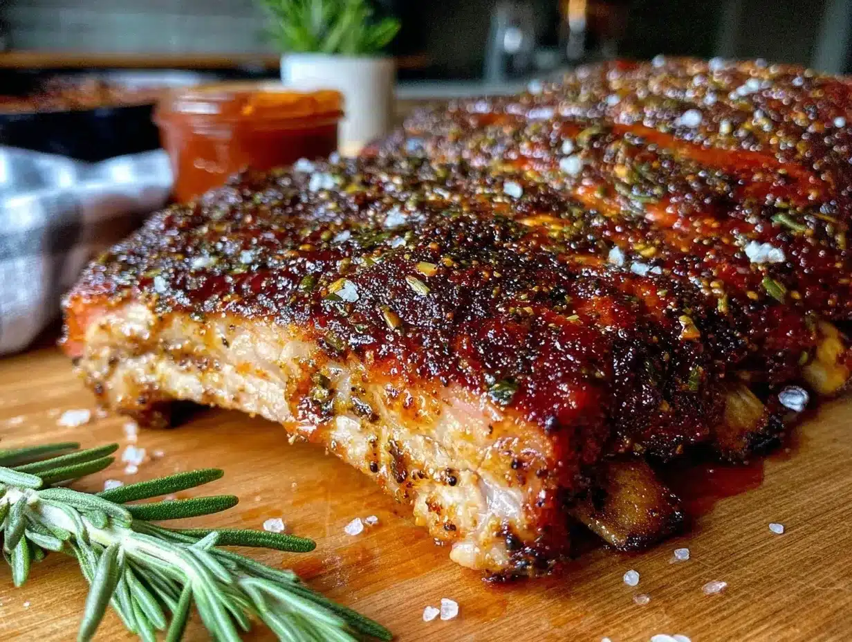 Memphis dry rub baby back ribs preparation steps