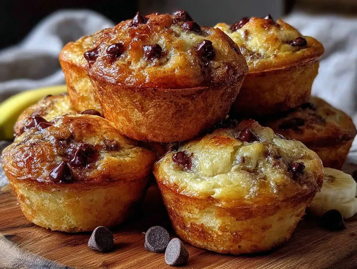 mini banana chocolate chip muffins preparation steps
