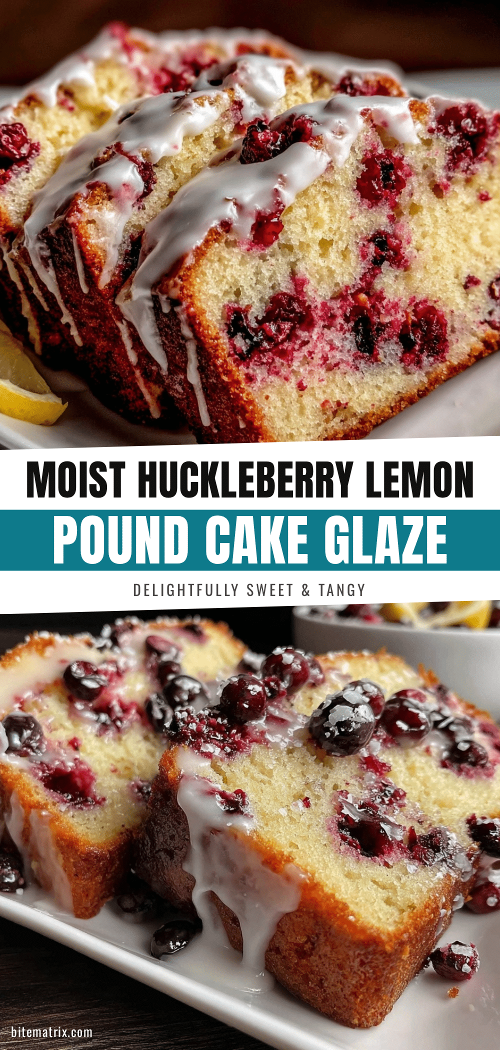 moist huckleberry lemon pound cake recipe