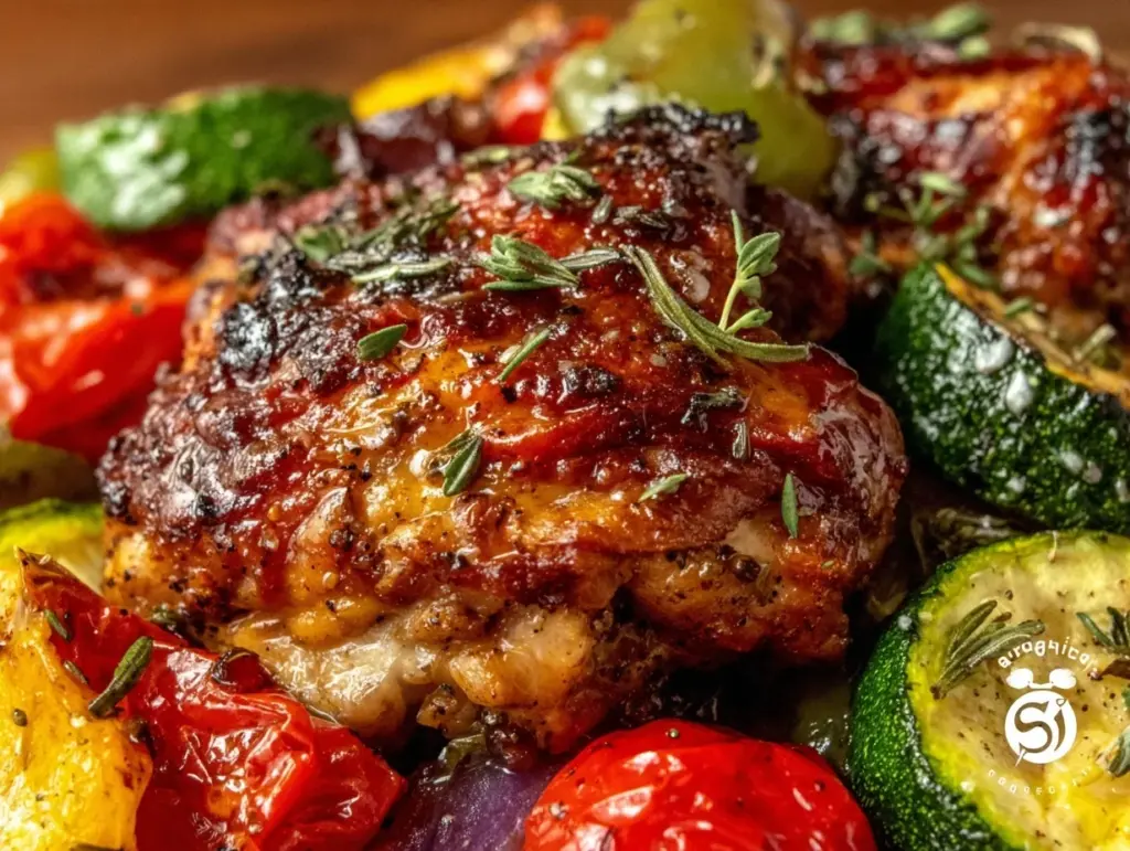 one-pan greek chicken - featured image
