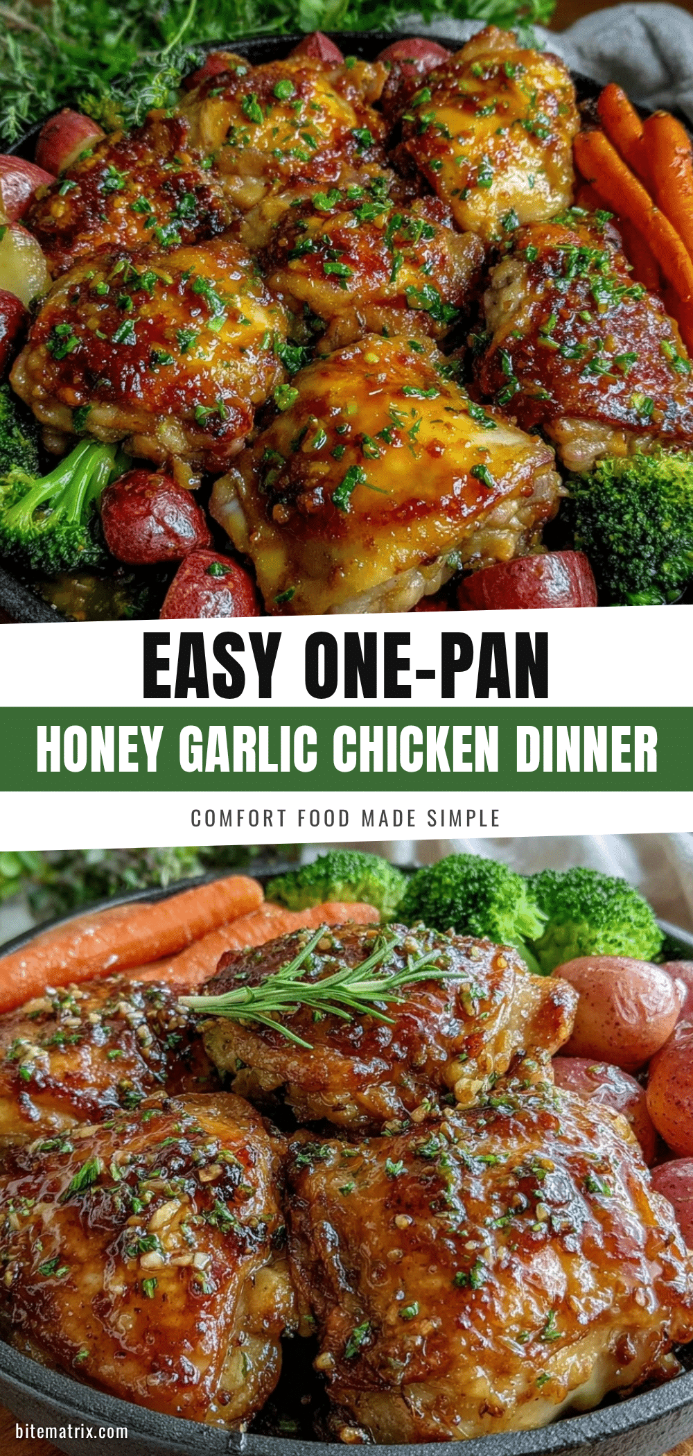 one-pan honey garlic chicken recipe