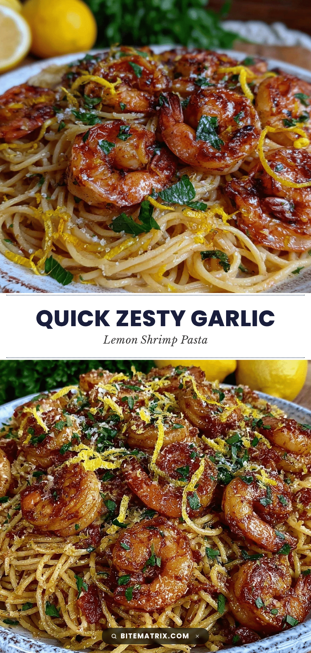 quick garlic shrimp pasta recipe