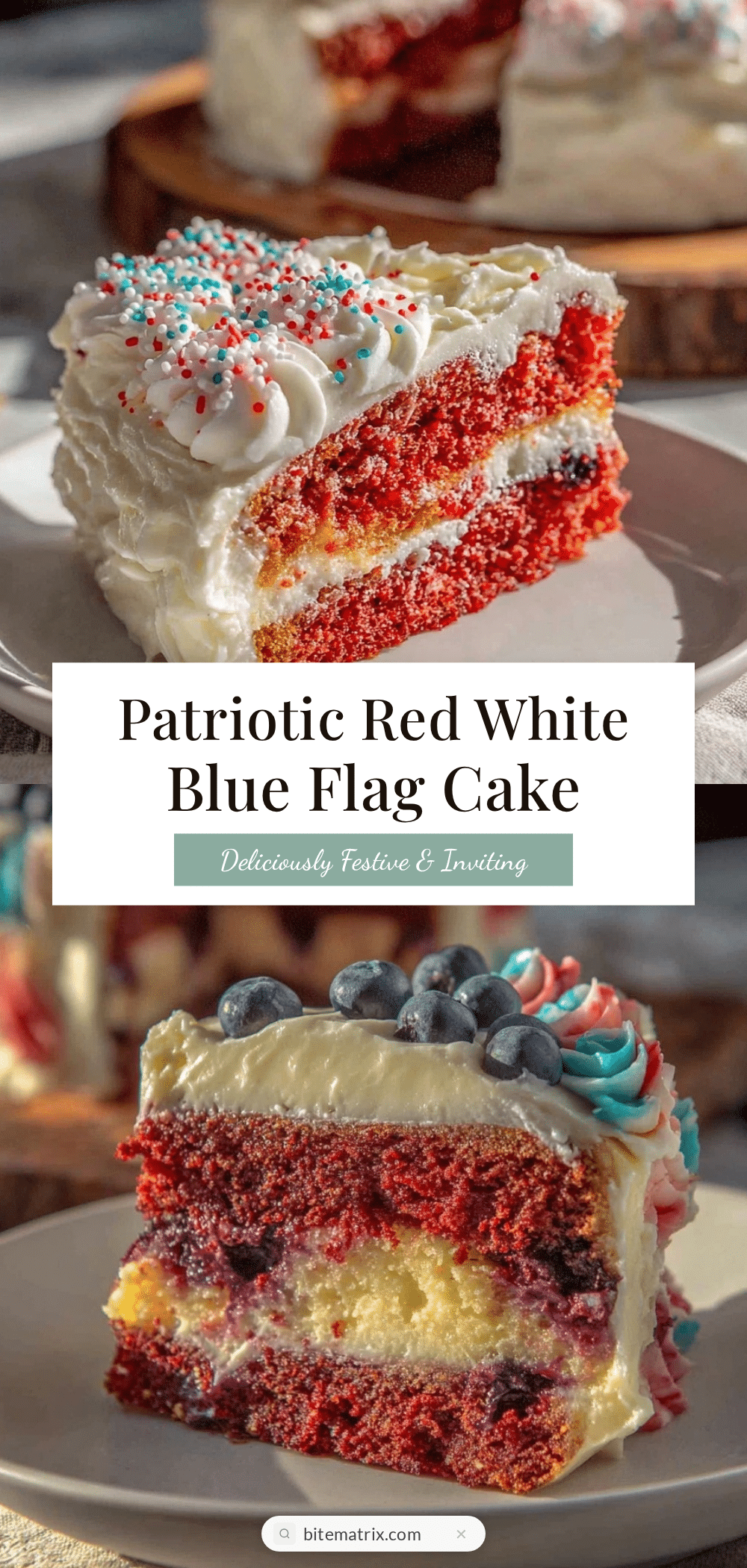 red white and blue flag cake recipe