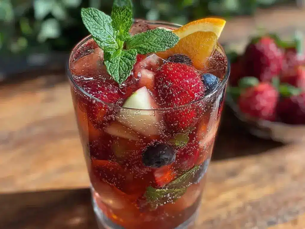 red white and blue sangria - featured image