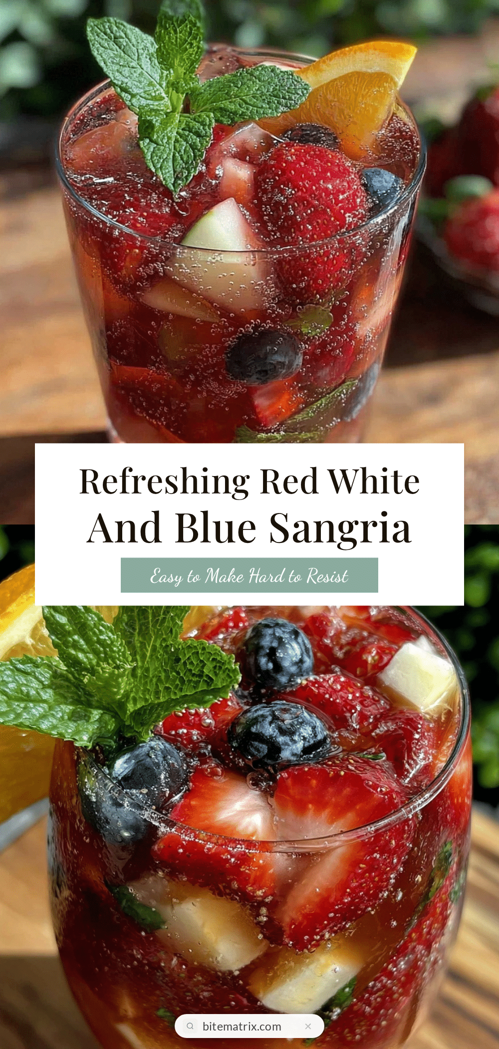 red white and blue sangria recipe