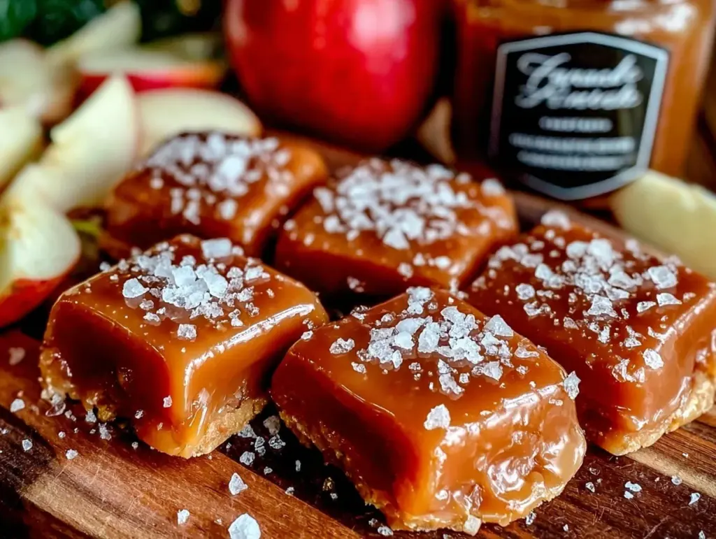 savory apple cider caramels - featured image