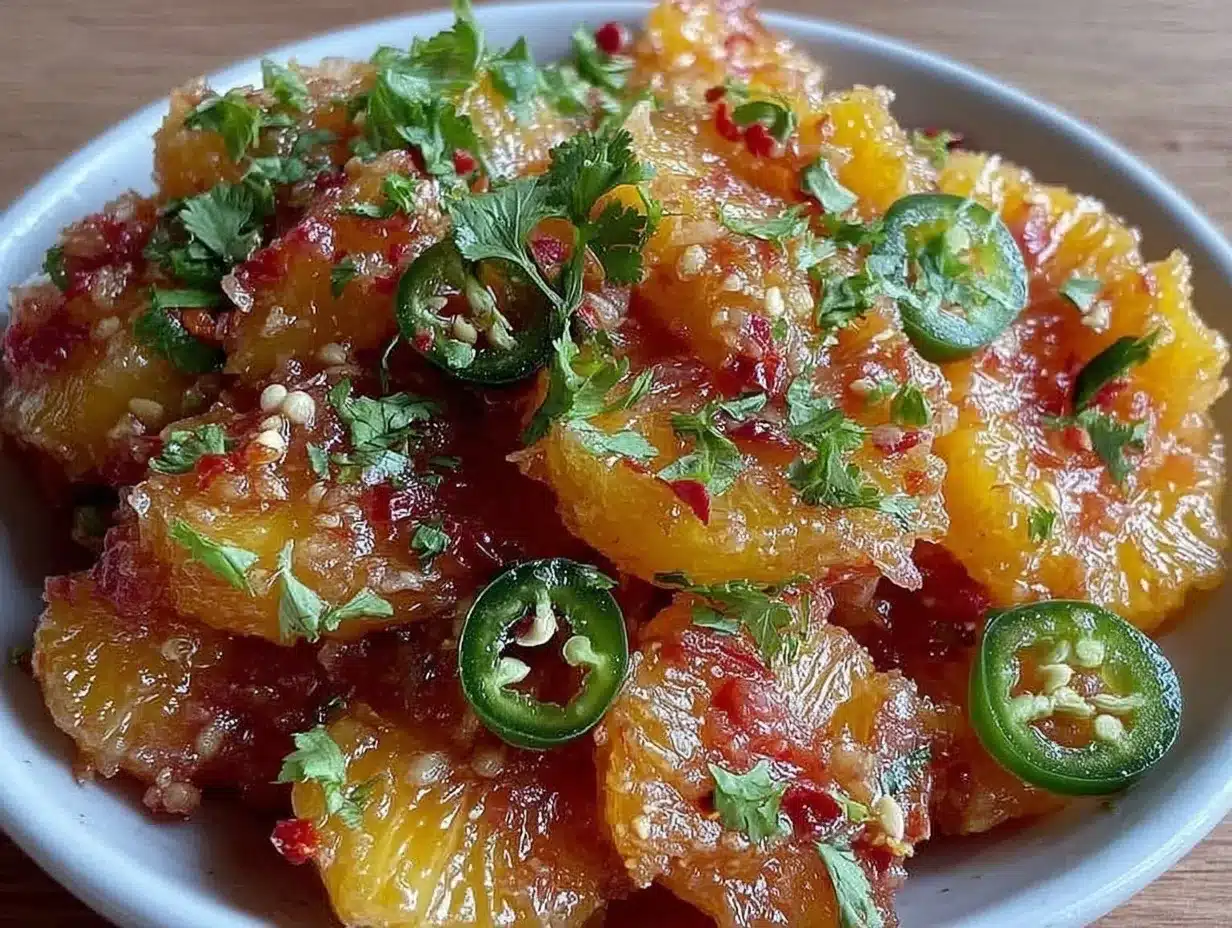 spicy peach salsa preparation steps