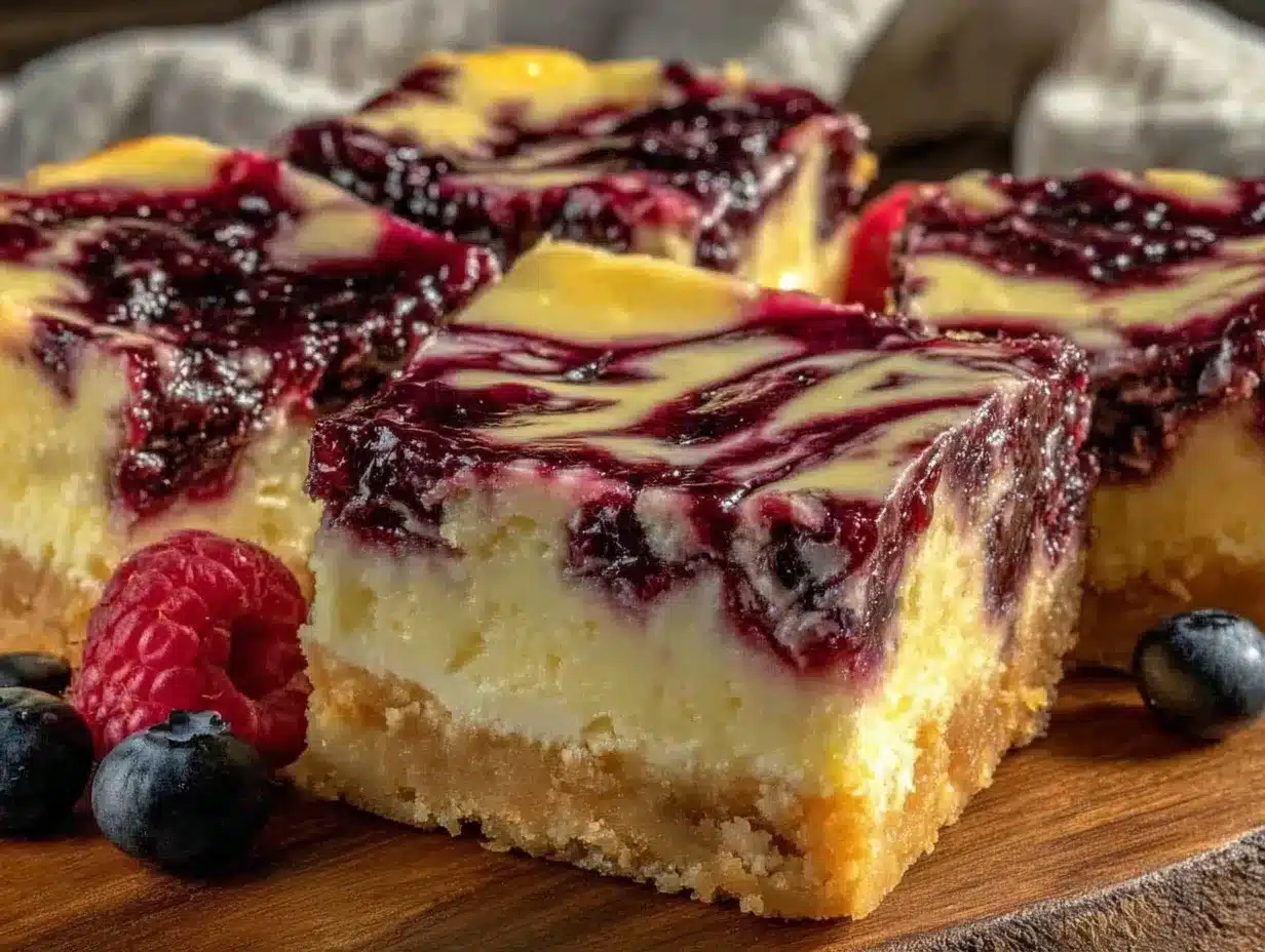 stars and stripes cheesecake bars preparation steps