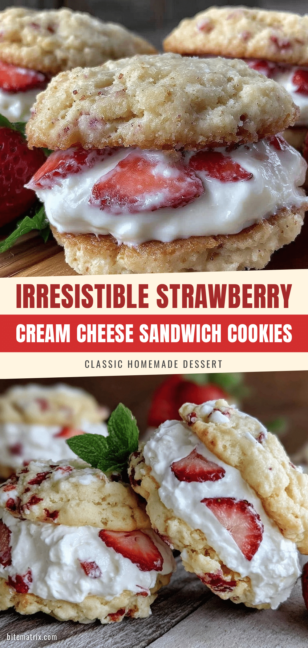 strawberry cream cheese sandwich cookies recipe