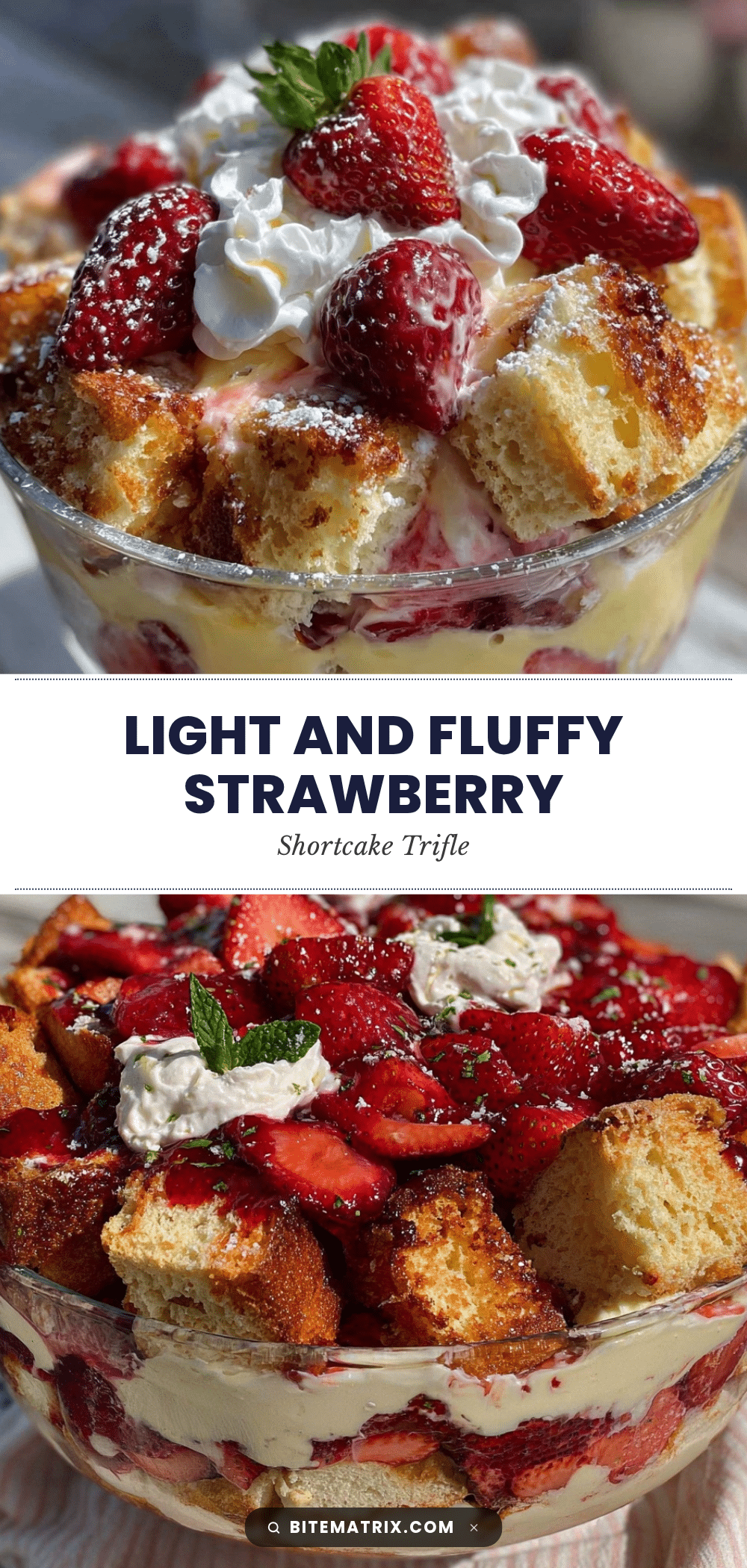 strawberry shortcake trifle recipe