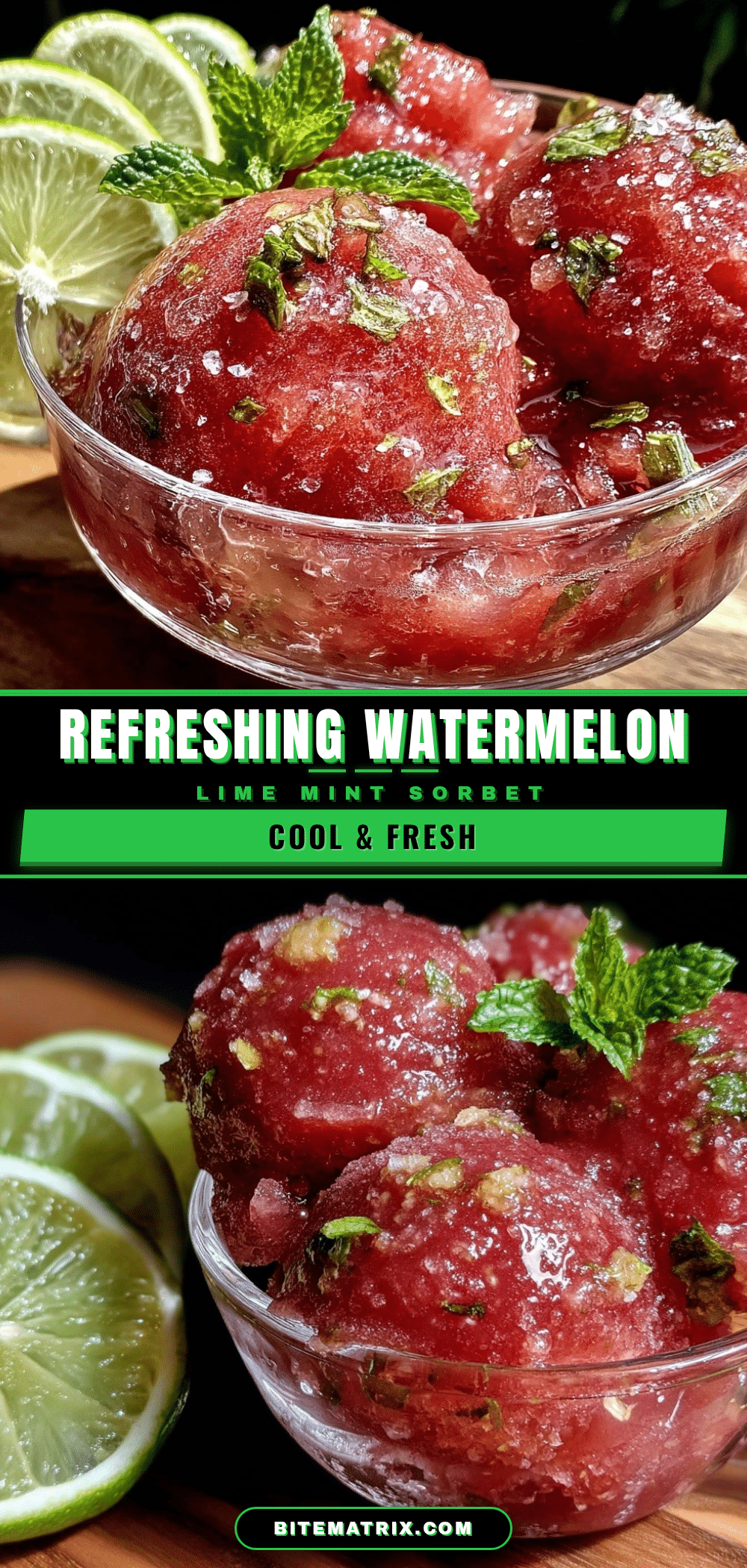 watermelon lime mint sorbet recipe