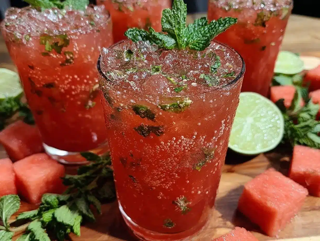 watermelon mint mojitos preparation steps