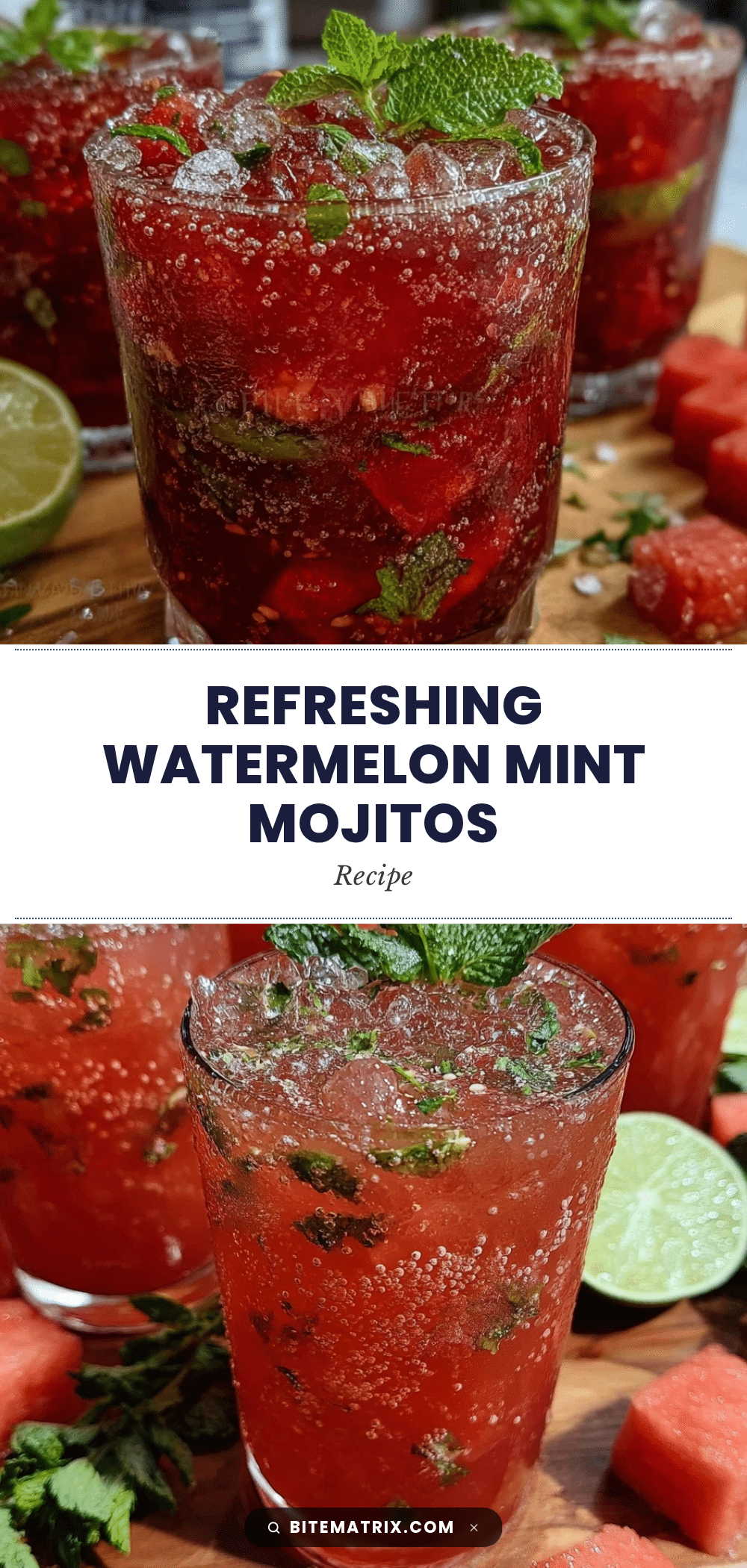 watermelon mint mojitos recipe