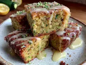 almond flour zucchini bars - featured image