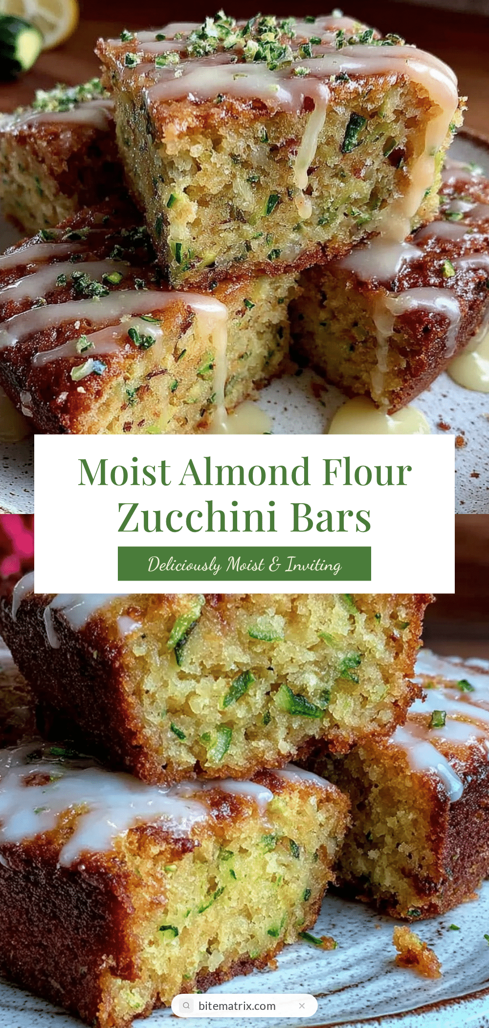 almond flour zucchini bars recipe