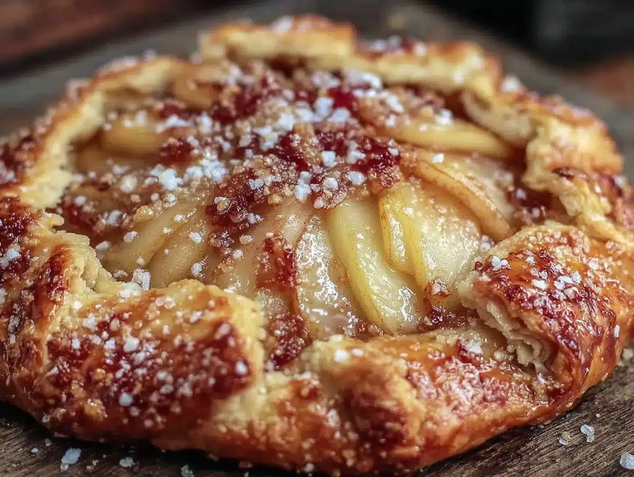 apple and pear galette preparation steps