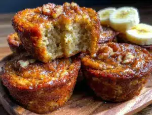 banana bread baked oatmeal cups - featured image