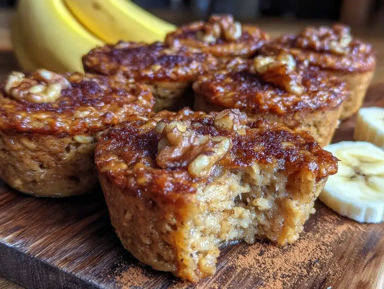 banana bread baked oatmeal cups preparation steps
