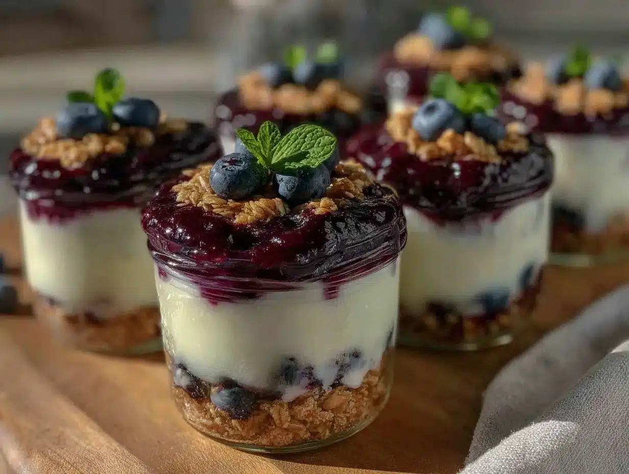blueberry yogurt parfait preparation steps