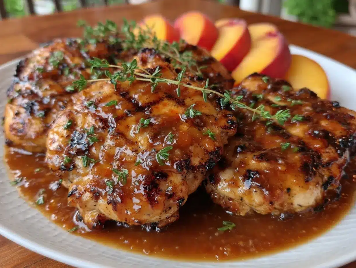 bourbon peach bbq sauce preparation steps