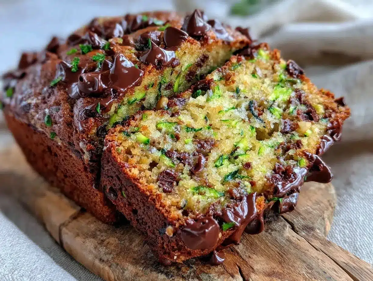 brown butter chocolate chip zucchini bread preparation steps