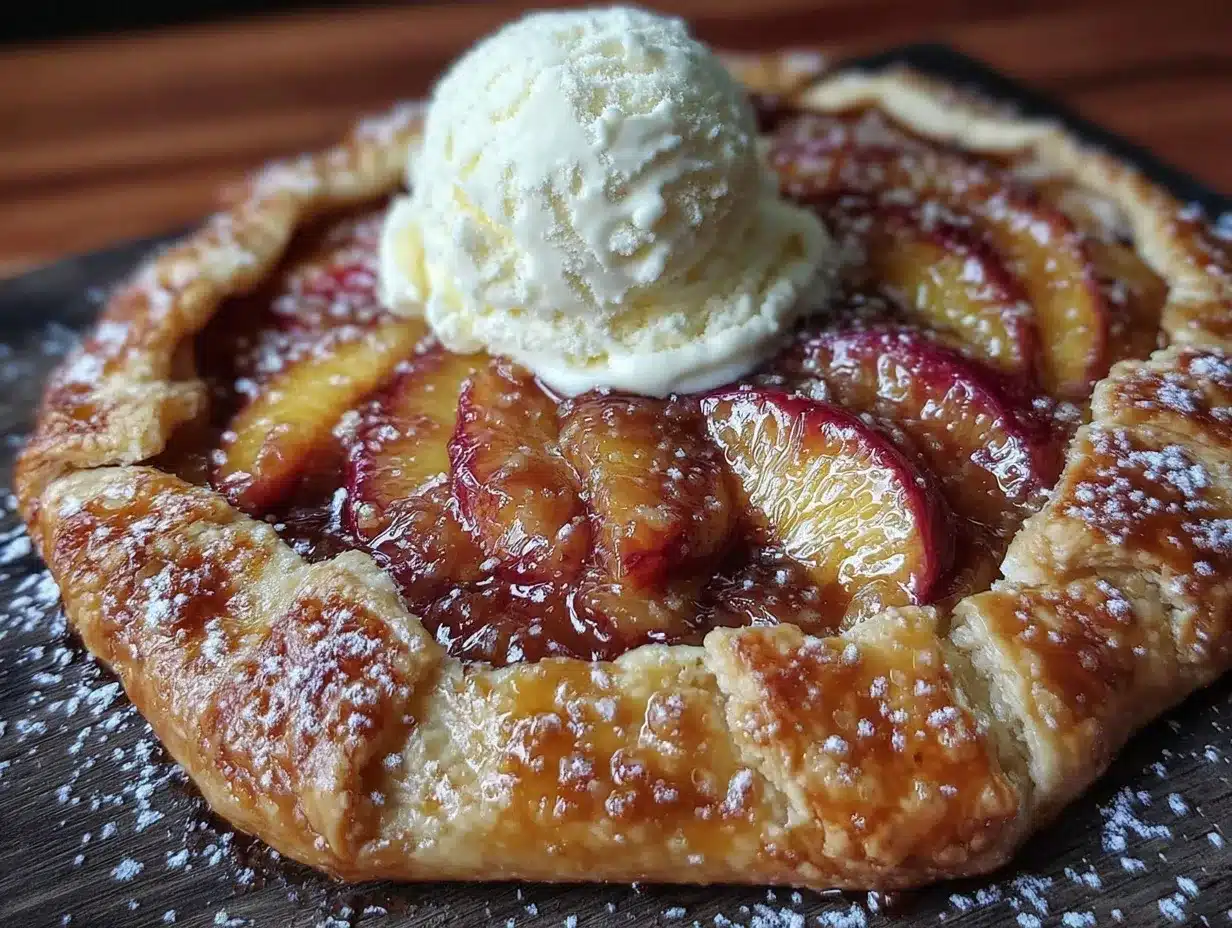 brown butter peach galette preparation steps