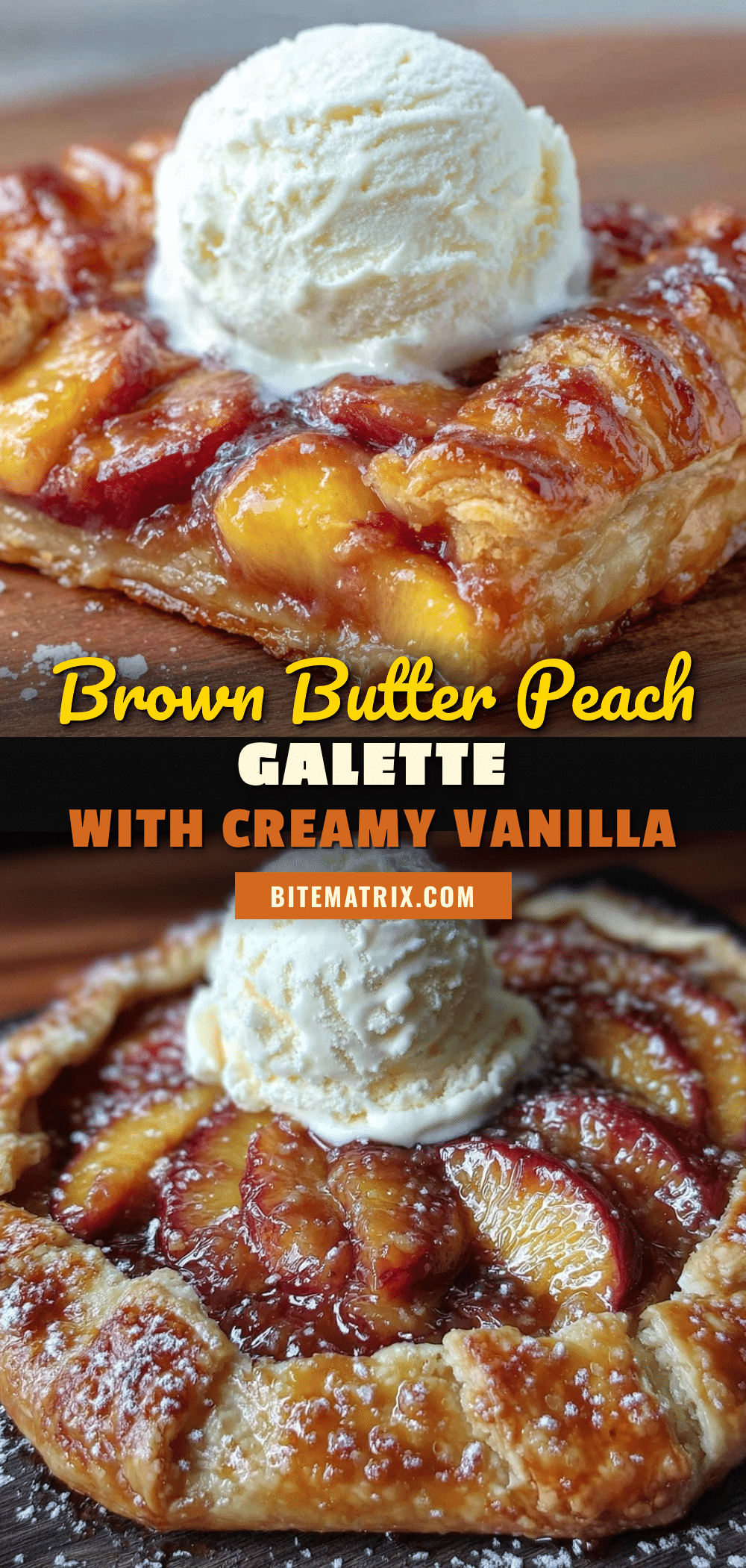 brown butter peach galette recipe