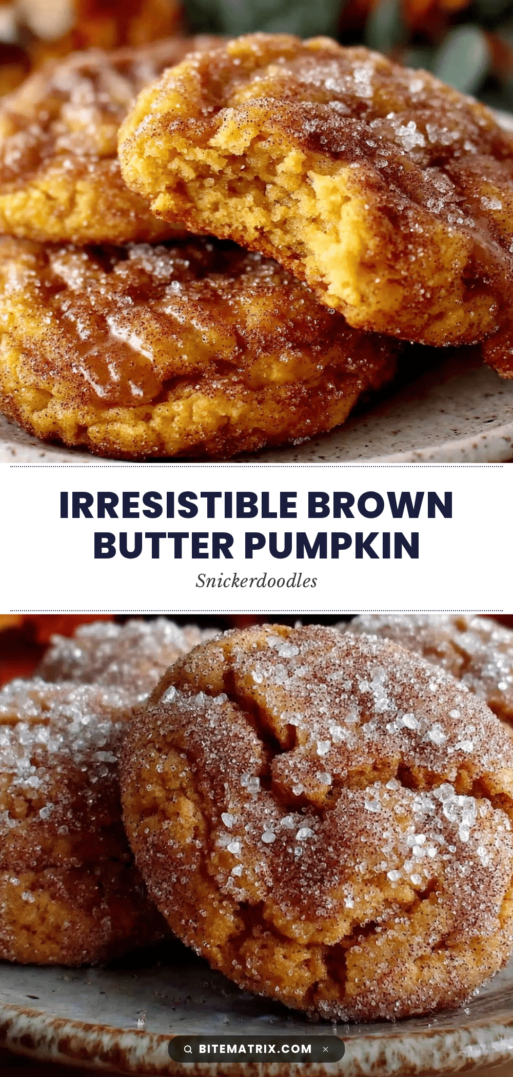 brown butter pumpkin snickerdoodles recipe
