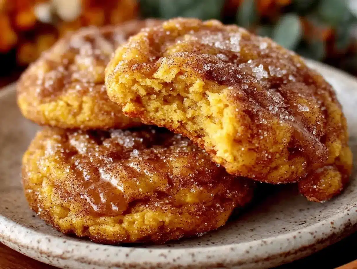 brown butter pumpkin snickerdoodles - featured image