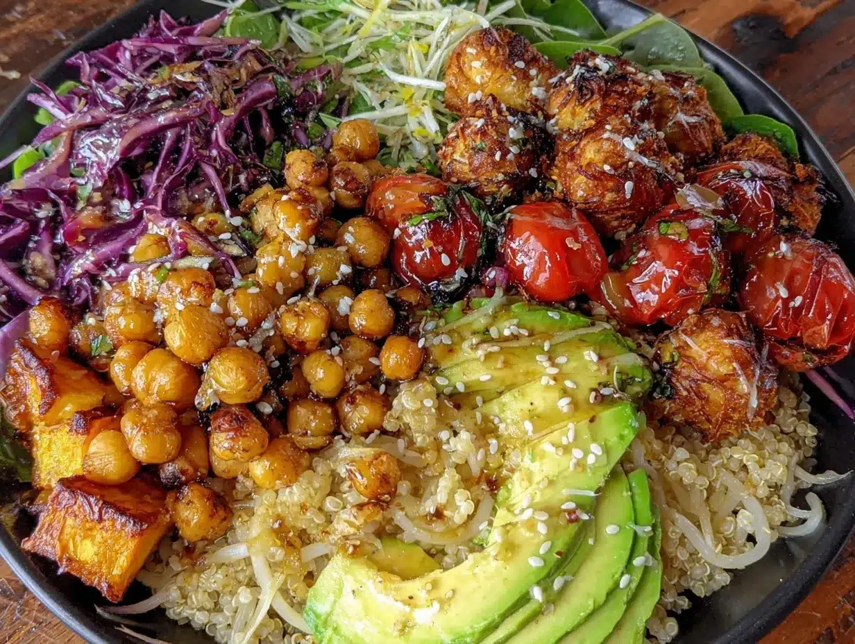 build-your-own grain bowl preparation steps