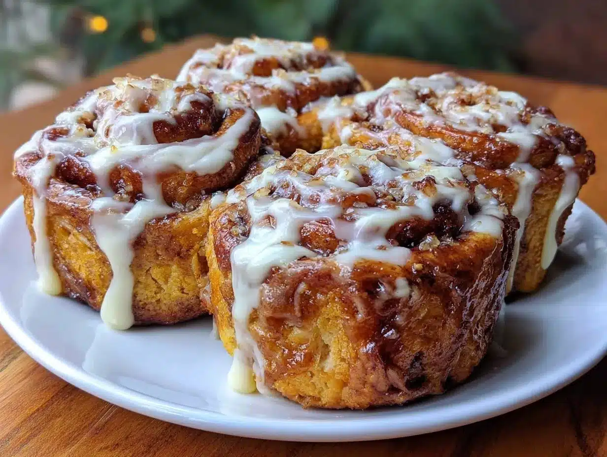 cardamom pumpkin spice cinnamon rolls preparation steps